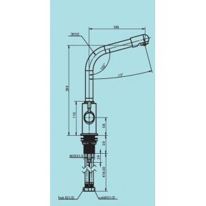 Кухонный смеситель 2 в 1 Аквафор 26